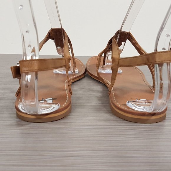 BP. 'Surf' Flat Sandal Camel Womens Size 7 M - Picture 5 of 9